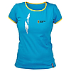  C1027AX / T-SHIRT BLUE CRACK - on the front climber illustration