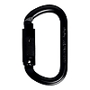 K4241ZB07 / OVAL STEEL CONNECTOR triple lock - negro