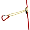 W2611Y035 / ARACORD 35 cm with a Machard knot on the rope and a carabiner