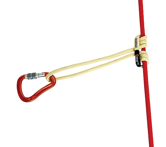 W2611Y035 / ARACORD 35 cm with a Machard knot on the rope and a carabiner
